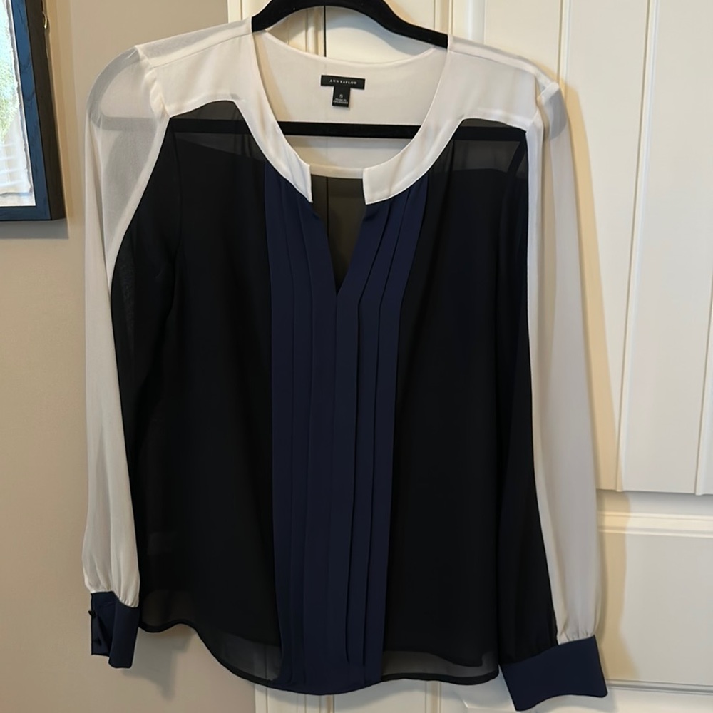 Beautiful Color Block Blouse